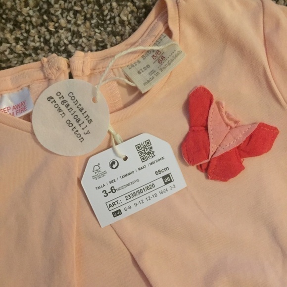 ZARA BABY: Butterfly Embellishment T-Shirt - Picture 2 of 3